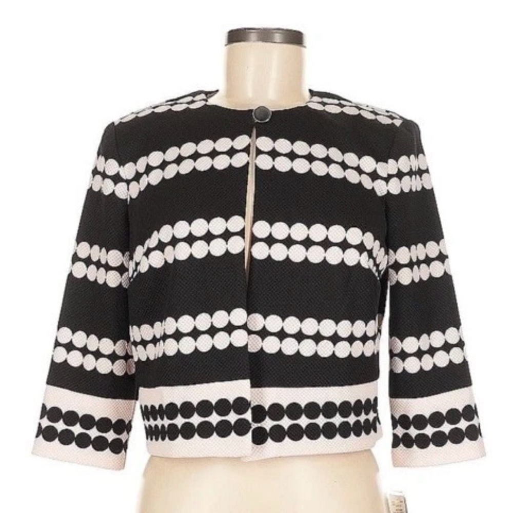 Danny & Nicole -Polka Dot Dress Jacket - Size 8 -NWT- $112